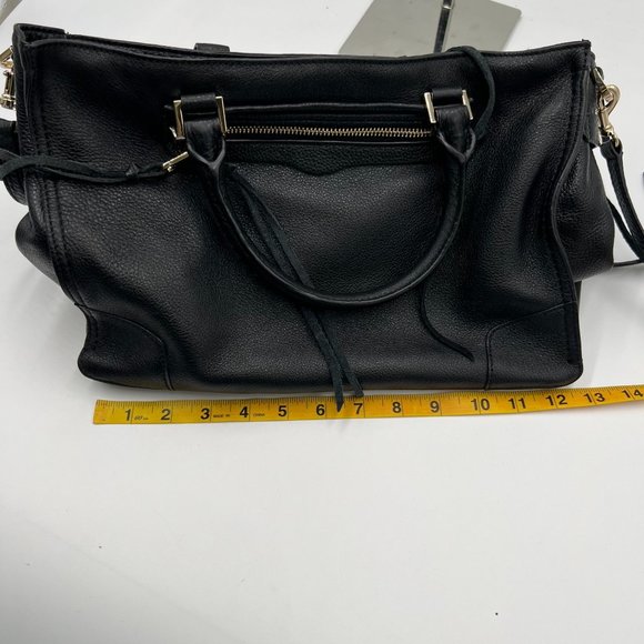 Rebecca Minkoff Black Leather Regan Satchel - Picture 7 of 16